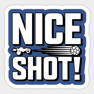 Rocket League Video Game Nice Shot Funny Gifts Sticker